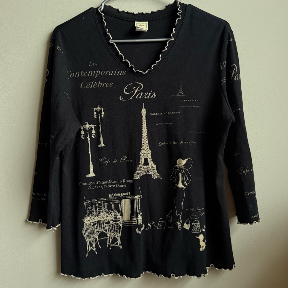 ✨ Y2K Paris Graphic Top – Jess & Jane ✨